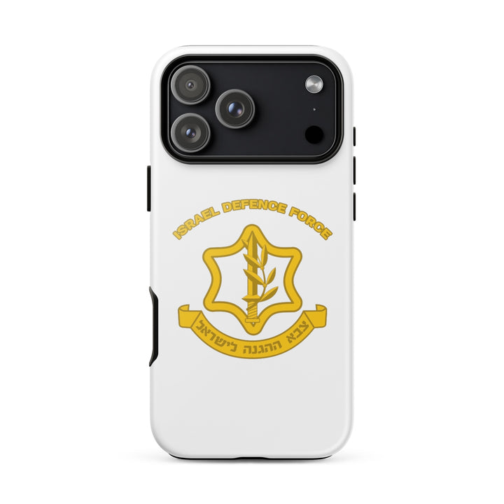 IDF Israel Defense Forces Jewish pride tough phone case for iPhone 18 Pro Max, glossy finish - front view