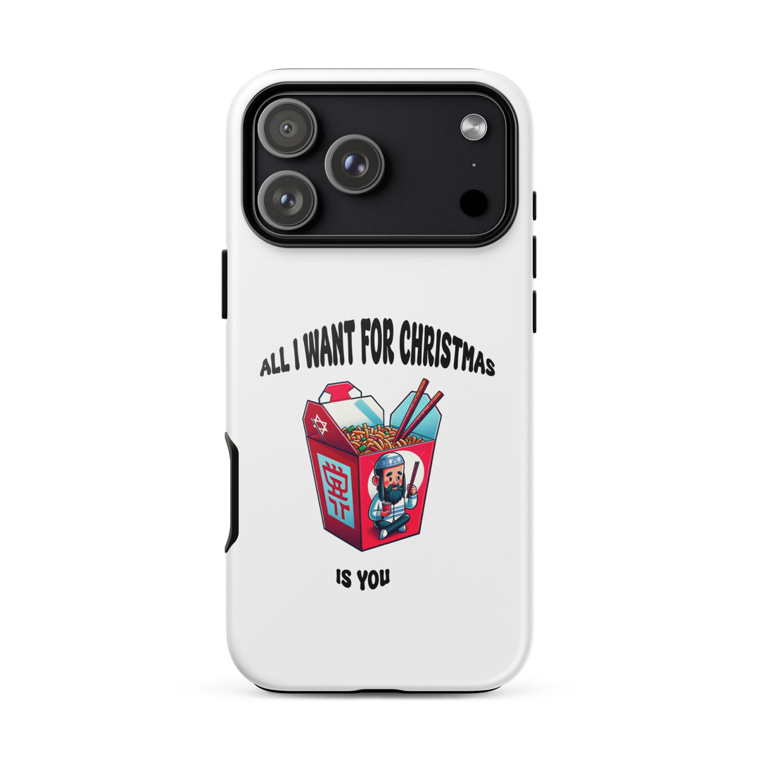 Christmas Jewish pride tough phone case for iPhone 18 Pro Max, glossy finish - front view