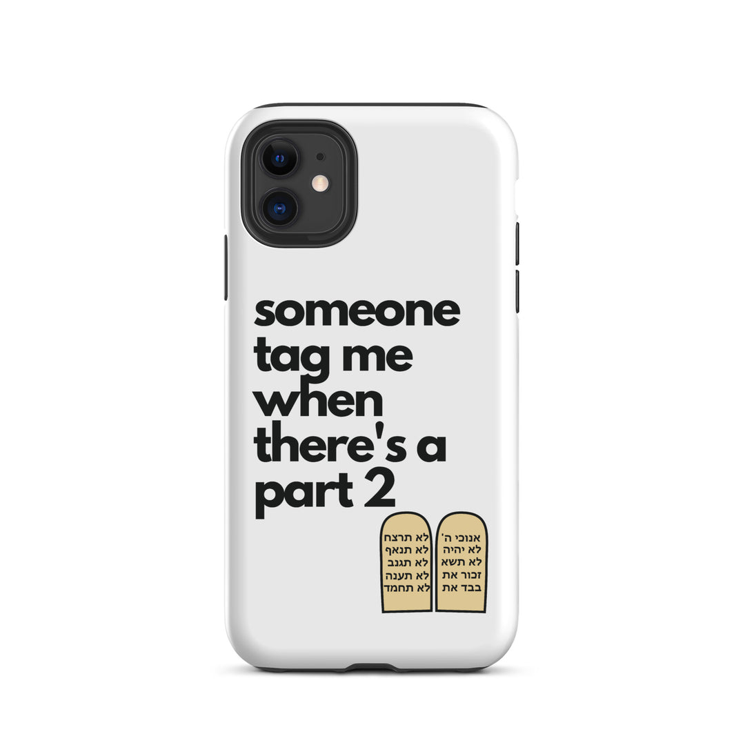 Someone Tag Me Jewish pride tough case for iphone® in Matte - detail view