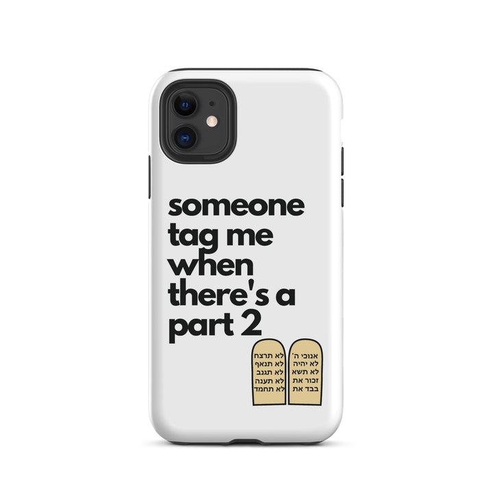 Someone Tag Me Jewish pride tough case for iphone® in Matte - detail view