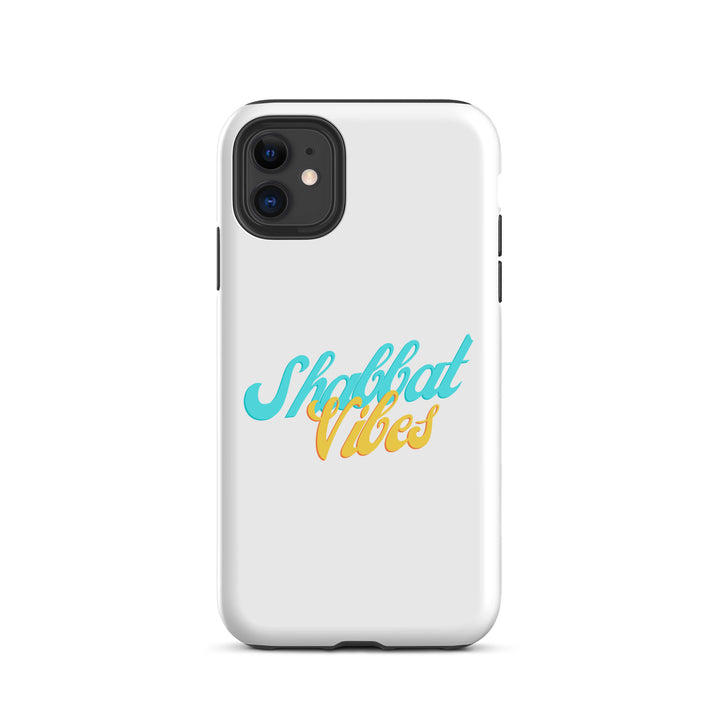 Shabbat Vibes Jewish pride tough phone case for iPhone 11, matte finish - front view