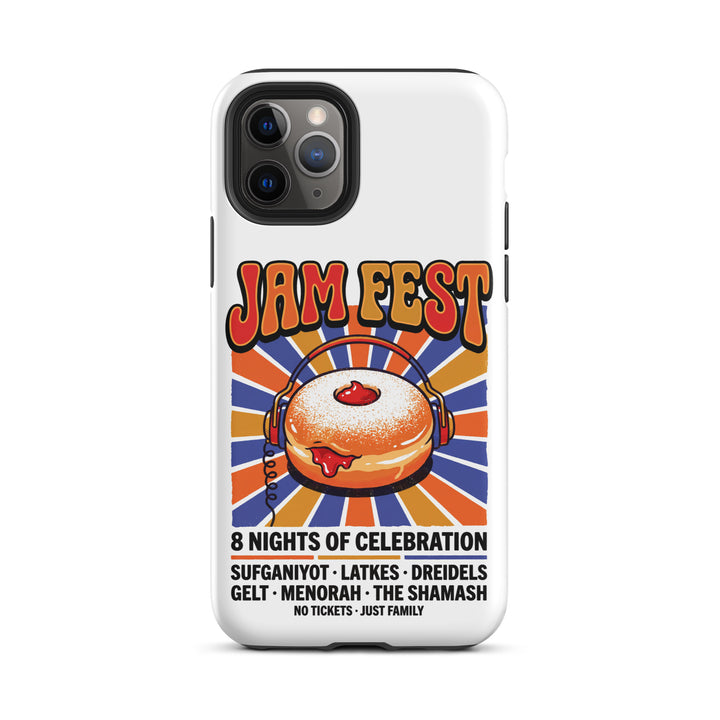 Jam Fest 8 Nights Jewish pride tough phone case for iPhone 11 Pro, matte finish - front view