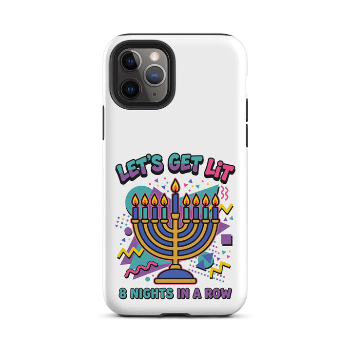 Lets Get Lit 90s Jewish pride tough phone case for iPhone 11 Pro, matte finish - front view