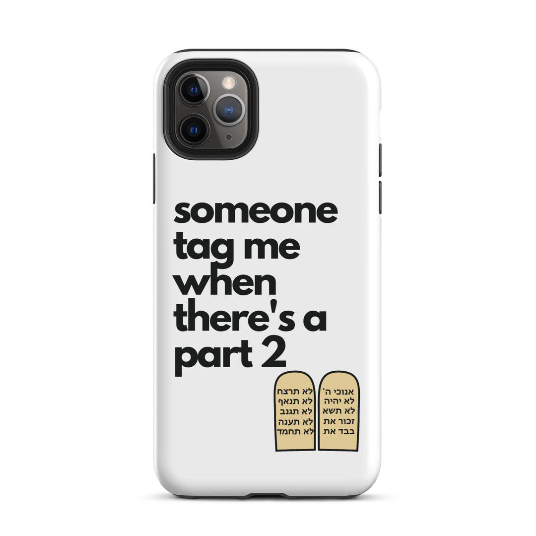 Someone Tag Me Jewish pride tough case for iphone® in Matte - side view