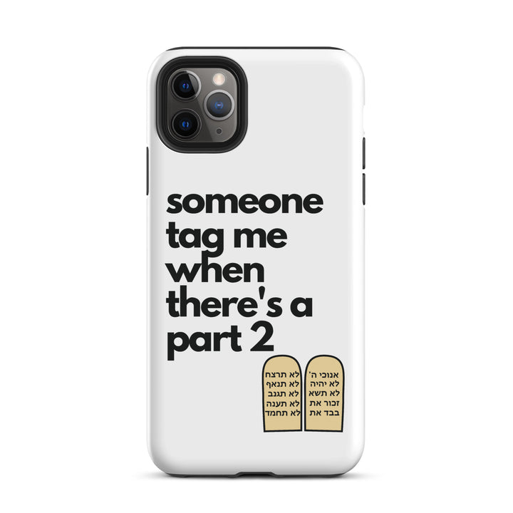 Someone Tag Me Jewish pride tough case for iphone® in Matte - side view