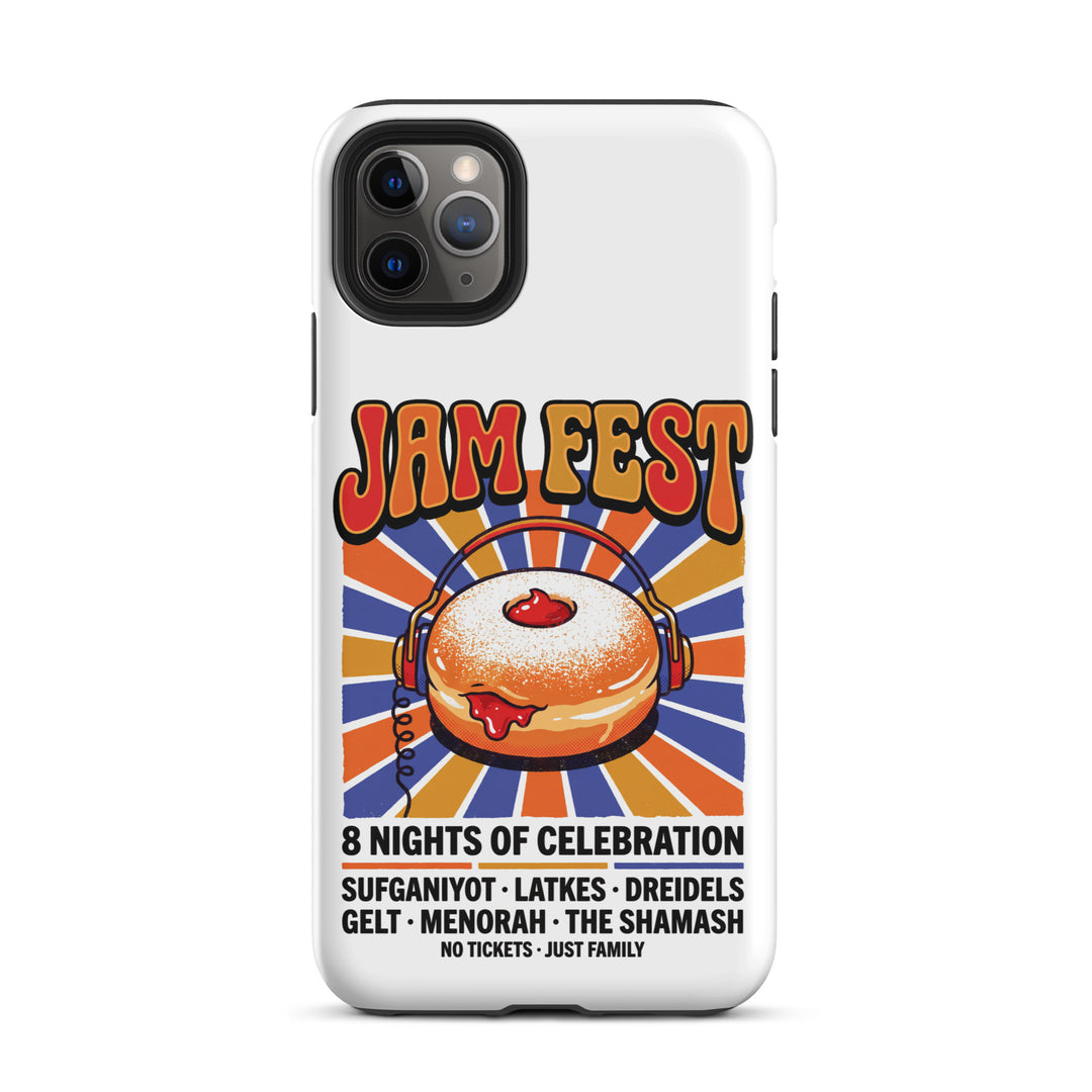 Jam Fest 8 Nights Jewish pride tough phone case for iPhone 11 Pro Max, matte finish - front view