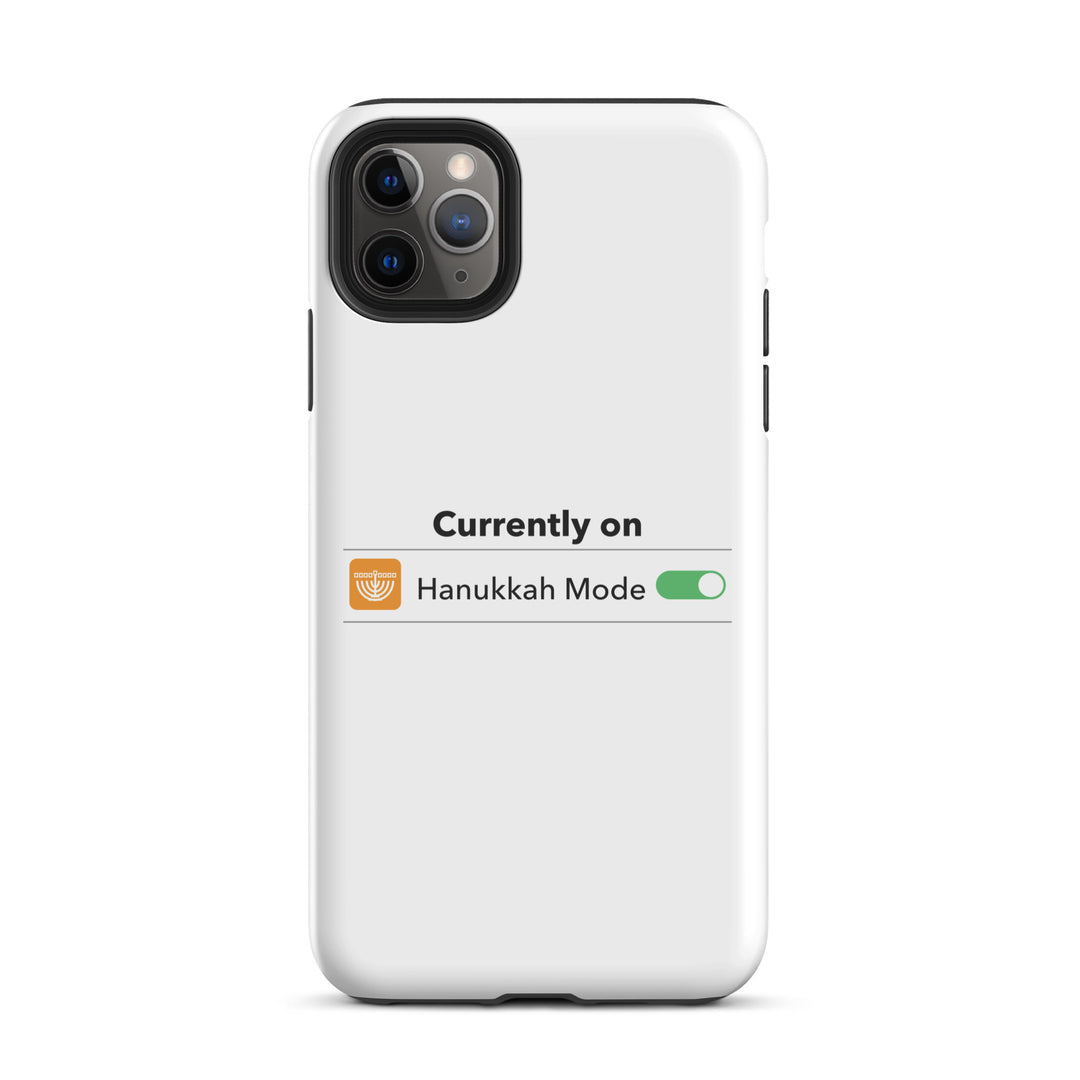 Hanukkah Mode Jewish pride tough phone case for iPhone 11 Pro Max, matte finish - front view