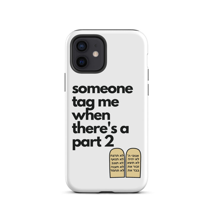 Someone Tag Me Jewish pride tough case for iphone® in Matte - detail view