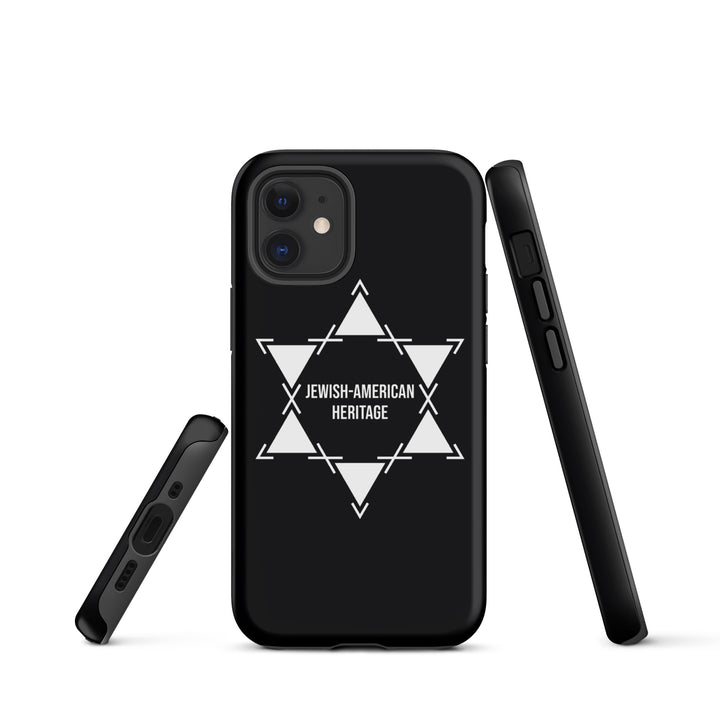 Jewish American Heritage Jewish pride tough case for iphone® in Matte - back view