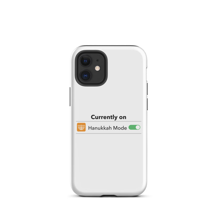 Hanukkah Mode Jewish pride tough phone case for iPhone 12 Mini, matte finish - front view