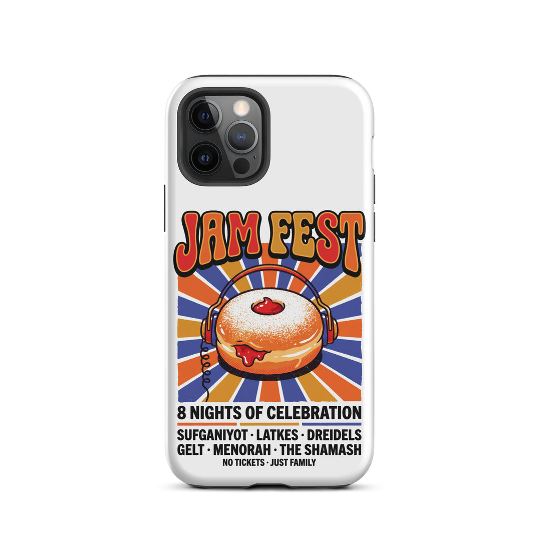 Jam Fest 8 Nights Jewish pride tough phone case for iPhone 12 Pro, matte finish - front view