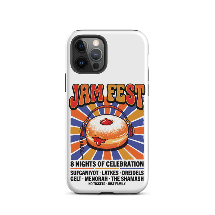 Jam Fest 8 Nights Jewish pride tough phone case for iPhone 12 Pro, matte finish - front view