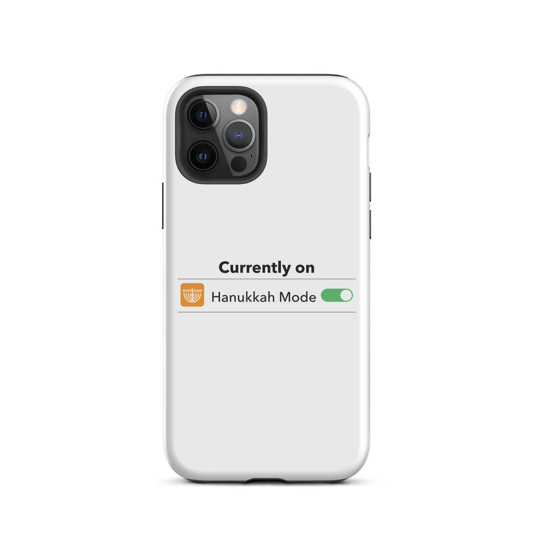 Hanukkah Mode Jewish pride tough phone case for iPhone 12 Pro, matte finish - front view
