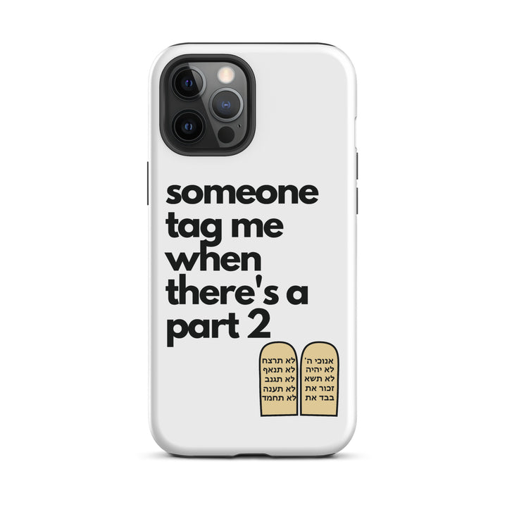 Someone Tag Me Jewish pride tough case for iphone® in Matte - side view
