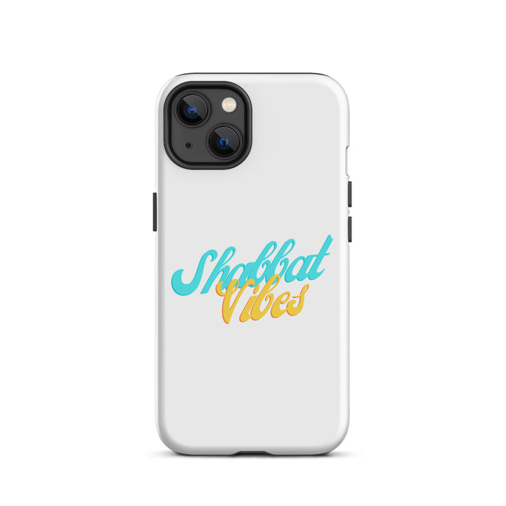 Shabbat Vibes Jewish pride tough phone case for iPhone 13, matte finish - front view
