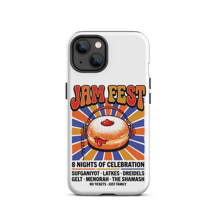 Jam Fest 8 Nights Jewish pride tough phone case for iPhone 13, matte finish - front view