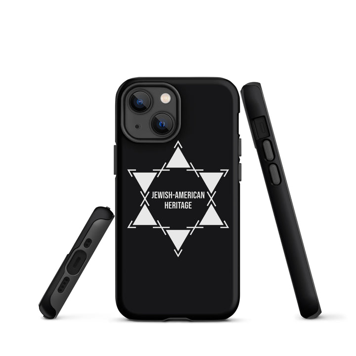Jewish American Heritage Jewish pride tough case for iphone® in Matte - back view