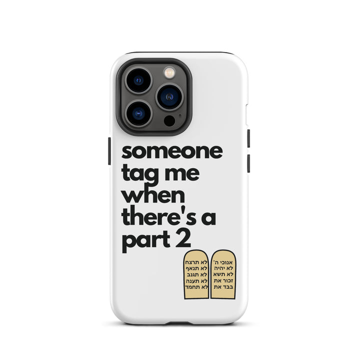 Someone Tag Me Jewish pride tough case for iphone® in Matte - flat lay