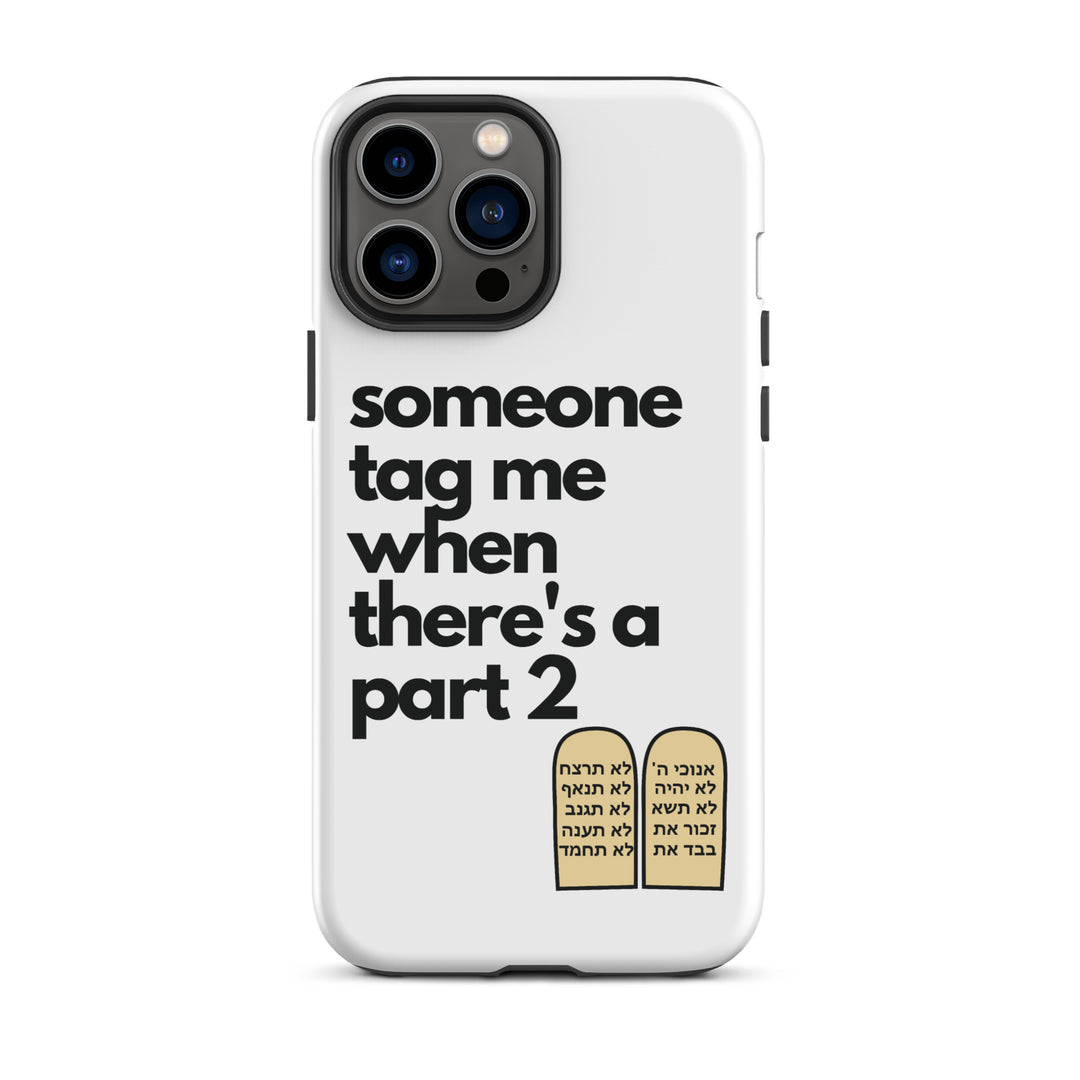 Someone Tag Me Jewish pride tough case for iphone® in Matte - side view
