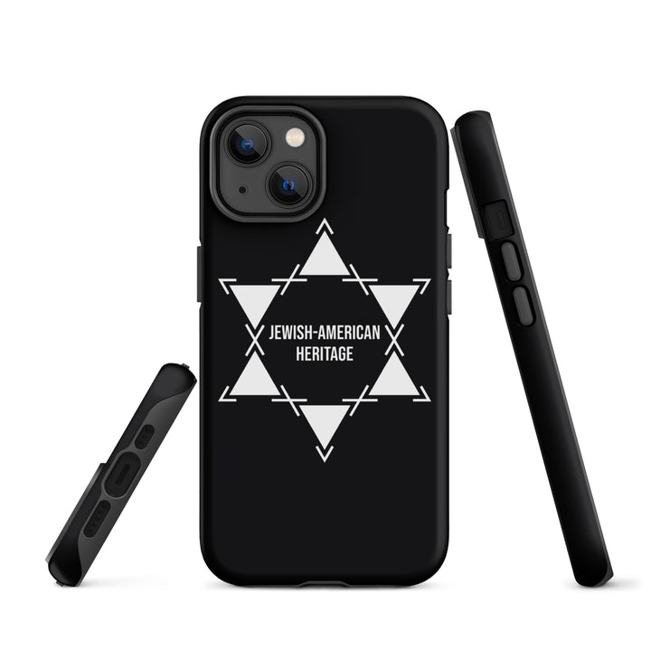 Jewish American Heritage Jewish pride tough case for iphone® in Matte - back view