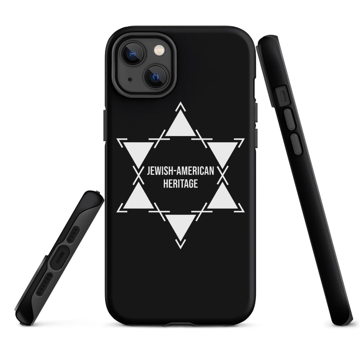 Jewish American Heritage Jewish pride tough case for iphone® in Matte - close-up