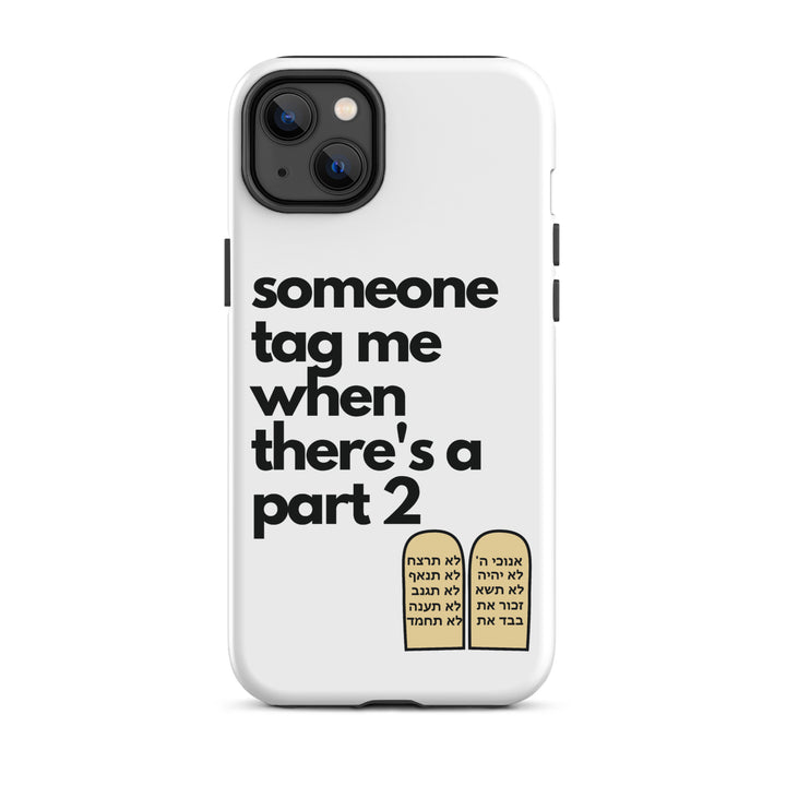 Someone Tag Me Jewish pride tough case for iphone® in Matte - detail view