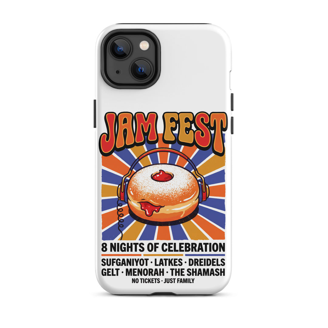 Jam Fest 8 Nights Jewish pride tough phone case for iPhone 14 Plus, matte finish - front view
