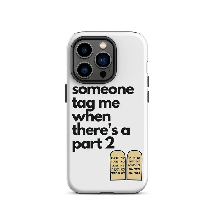 Someone Tag Me Jewish pride tough case for iphone® in Matte - flat lay