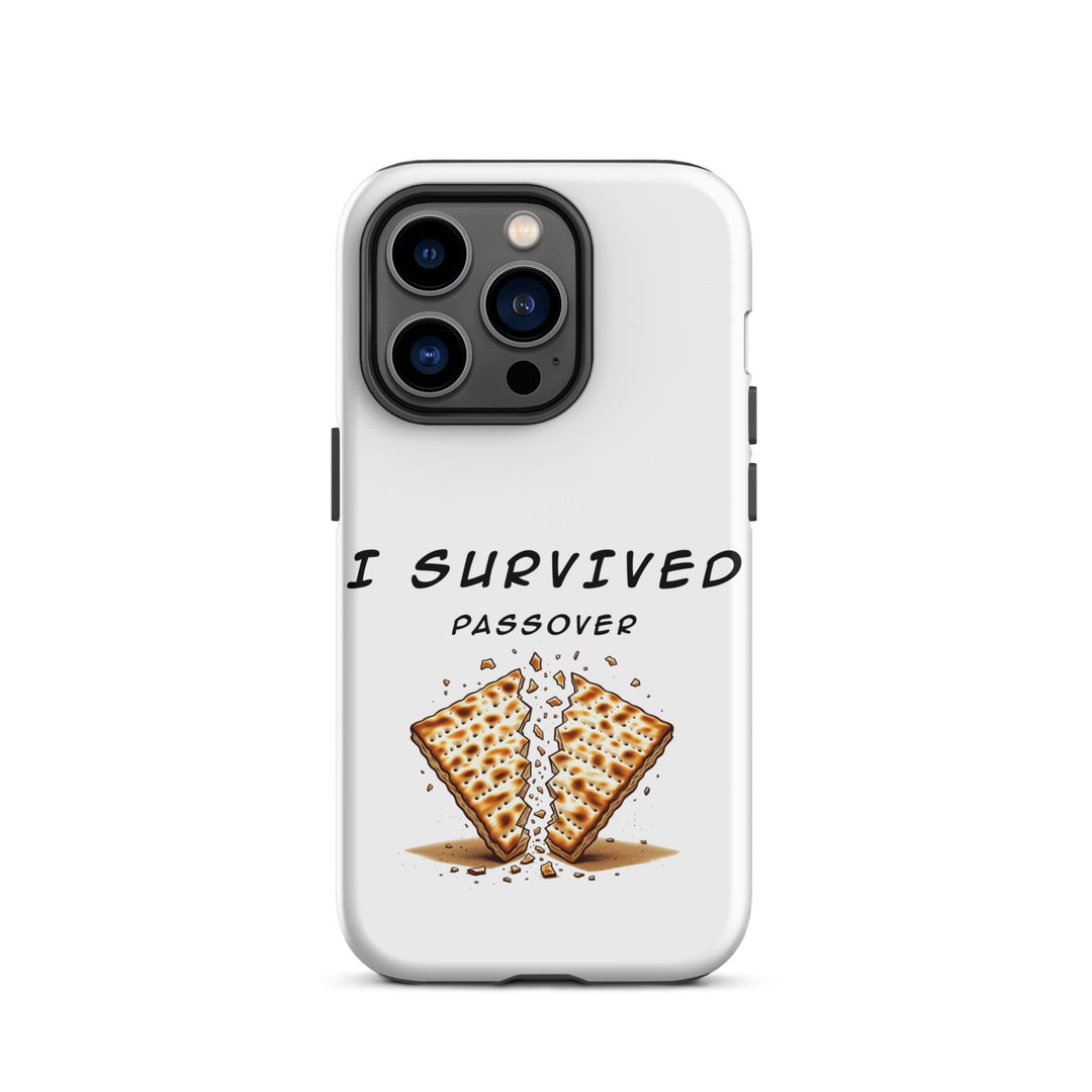 Passover Jewish pride tough phone case for iPhone 14 Pro, matte finish - front view