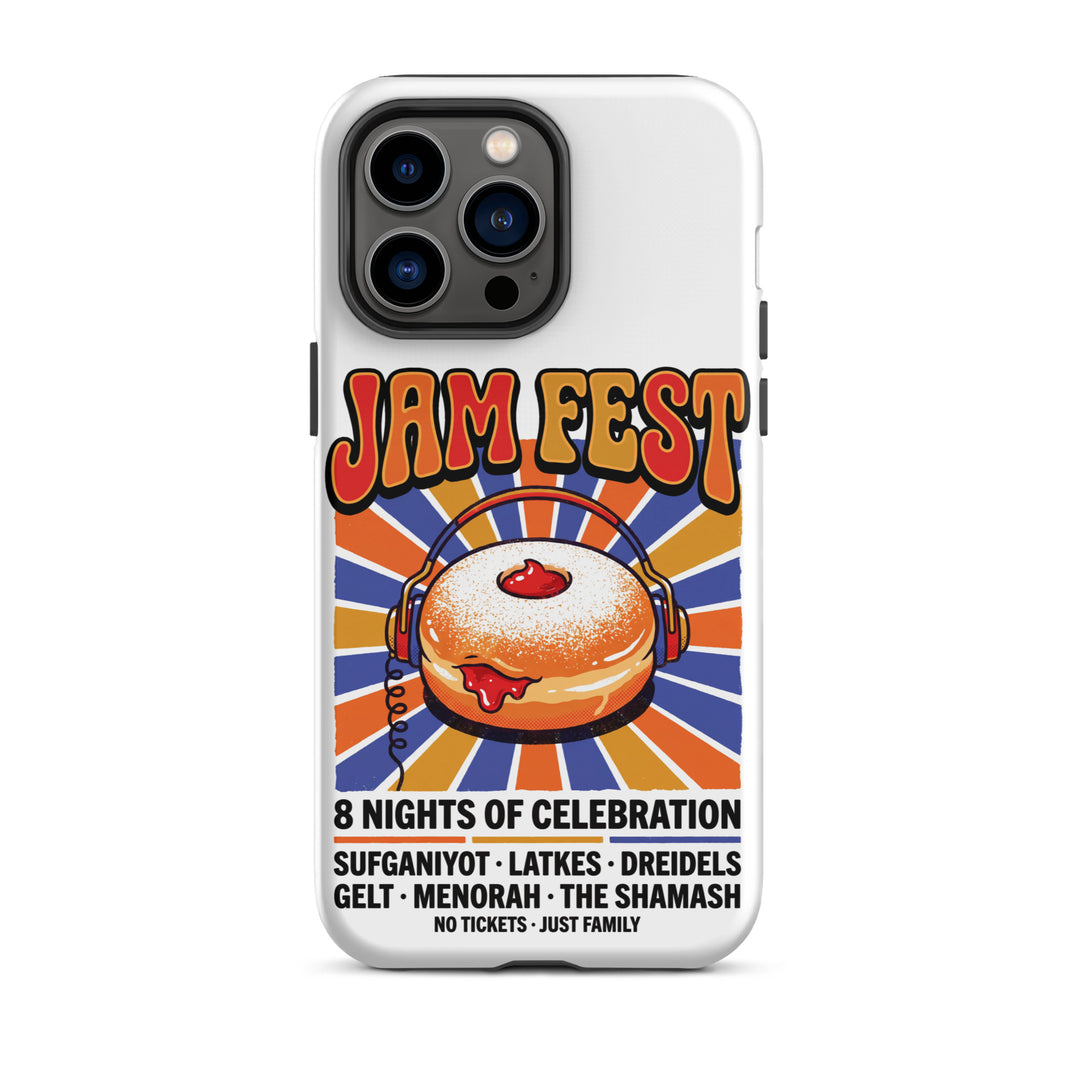 Jam Fest 8 Nights Jewish pride tough phone case for iPhone 14 Pro Max, matte finish - front view