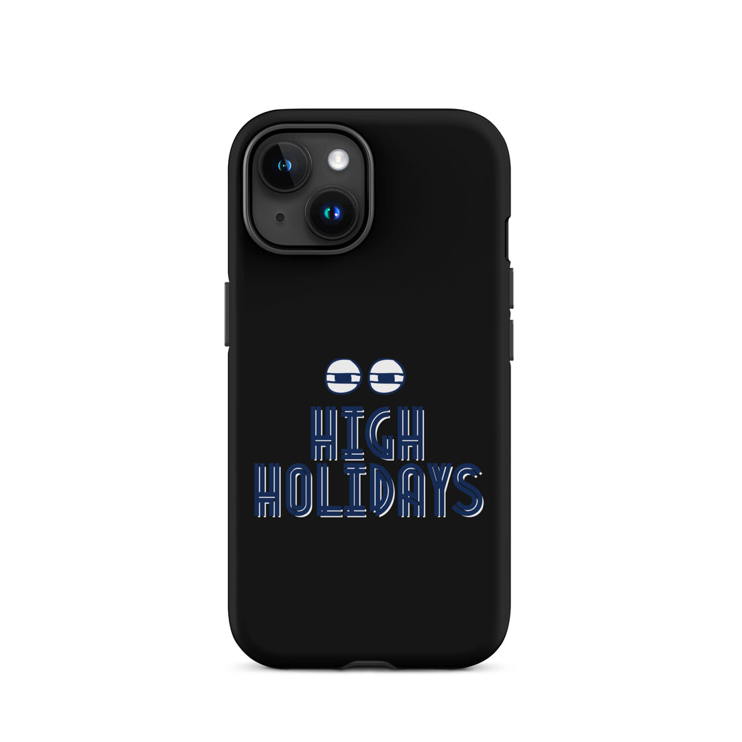 High Holidays Jewish pride tough phone case for iPhone 15, matte finish - front view