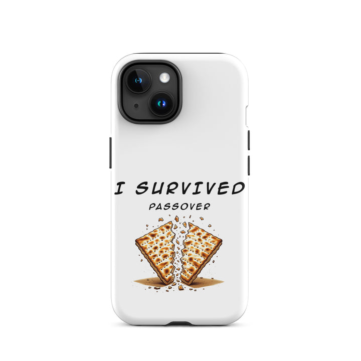 Passover Jewish pride tough phone case for iPhone 15, matte finish - front view
