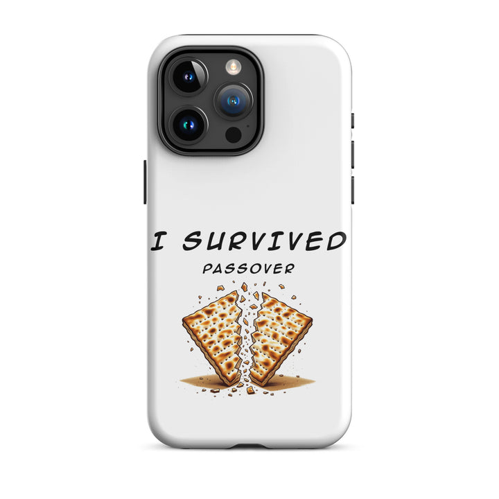 Passover Jewish pride tough phone case for iPhone 15 Pro Max, matte finish - front view