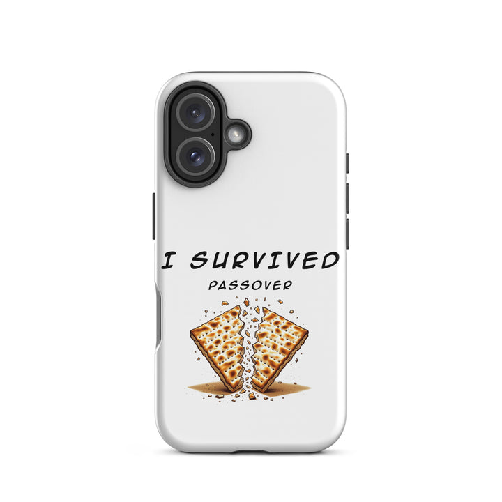 Passover Jewish pride tough phone case for iPhone 16, matte finish - front view