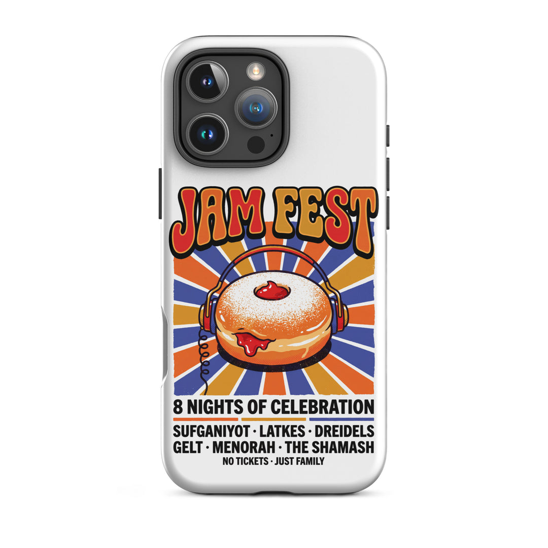 Jam Fest 8 Nights Jewish pride tough phone case for iPhone 16 Pro Max, matte finish - front view