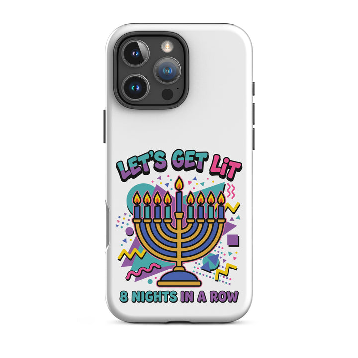 Lets Get Lit 90s Jewish pride tough phone case for iPhone 16 Pro Max, matte finish - front view