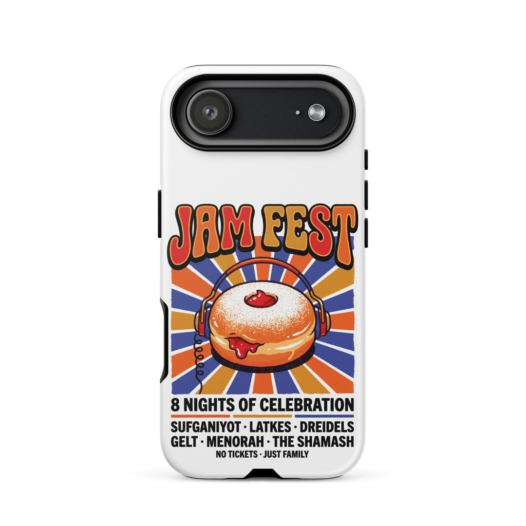 Jam Fest 8 Nights Jewish pride tough phone case for iPhone 17 Air, matte finish - front view