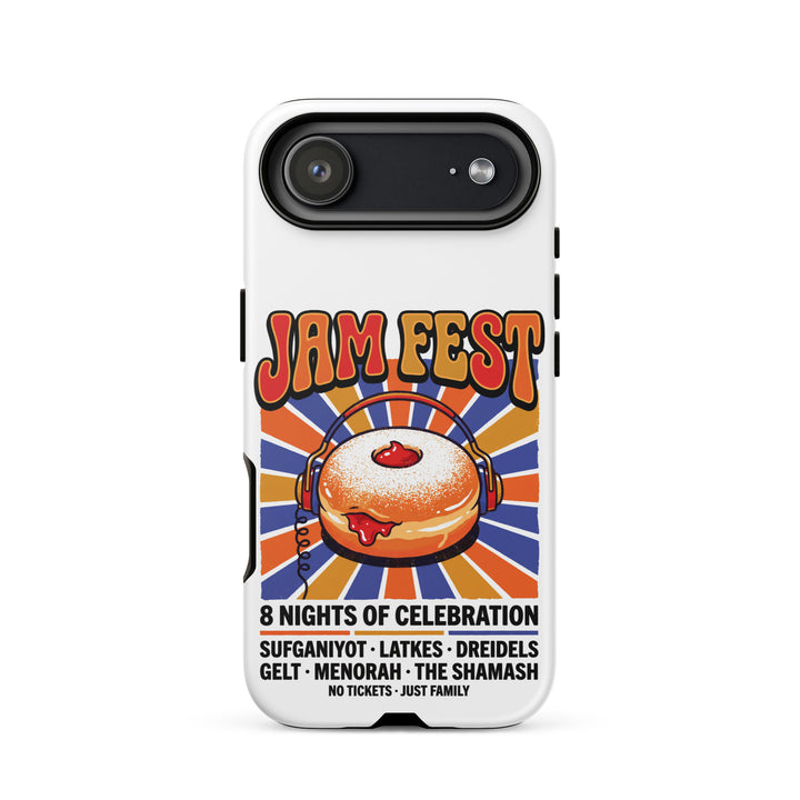 Jam Fest 8 Nights Jewish pride tough phone case for iPhone 17 Air, matte finish - front view