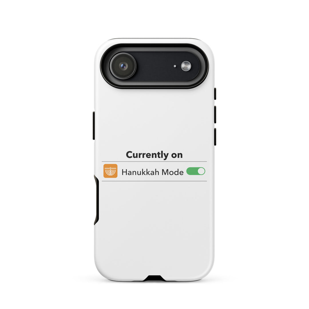 Hanukkah Mode Jewish pride tough phone case for iPhone 17 Air, matte finish - front view