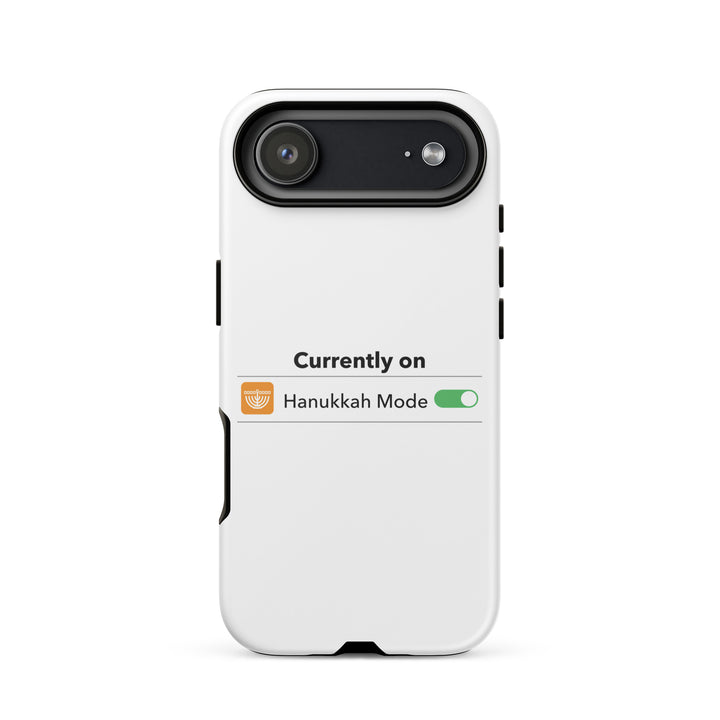 Hanukkah Mode Jewish pride tough phone case for iPhone 17 Air, matte finish - front view