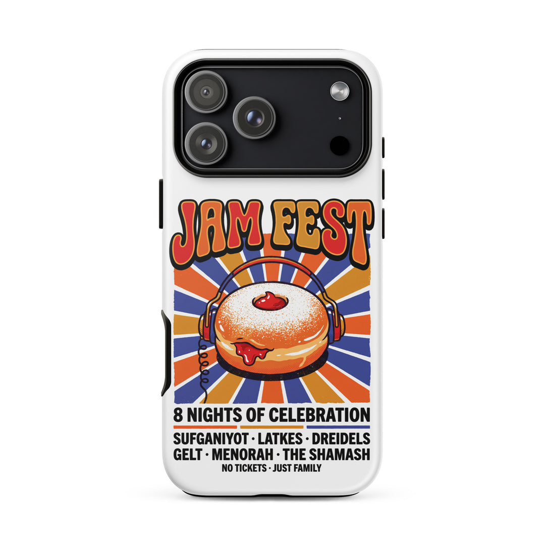 Jam Fest 8 Nights Jewish pride tough phone case for iPhone 17 Pro Max, matte finish - front view