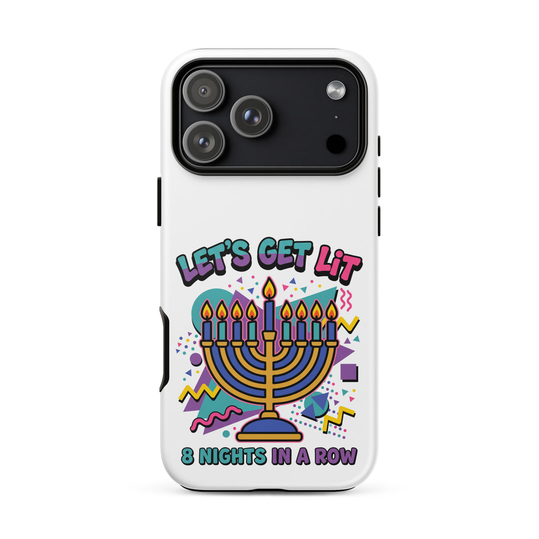 Lets Get Lit 90s Jewish pride tough phone case for iPhone 17 Pro Max, matte finish - front view