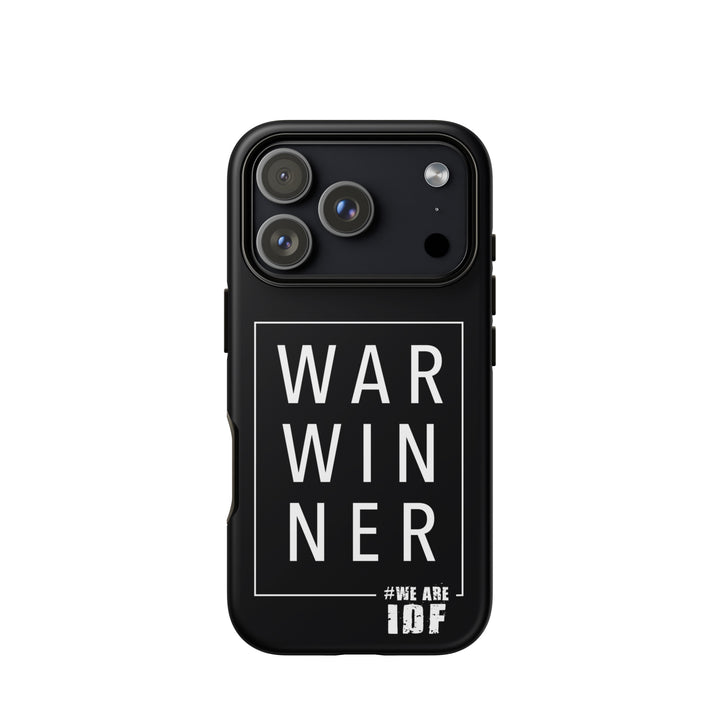 Israel War Winner Jewish pride tough phone case for iPhone 18 Pro, matte finish - front view
