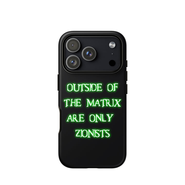 Matrix Jewish pride tough phone case for iPhone 18 Pro, matte finish - front view