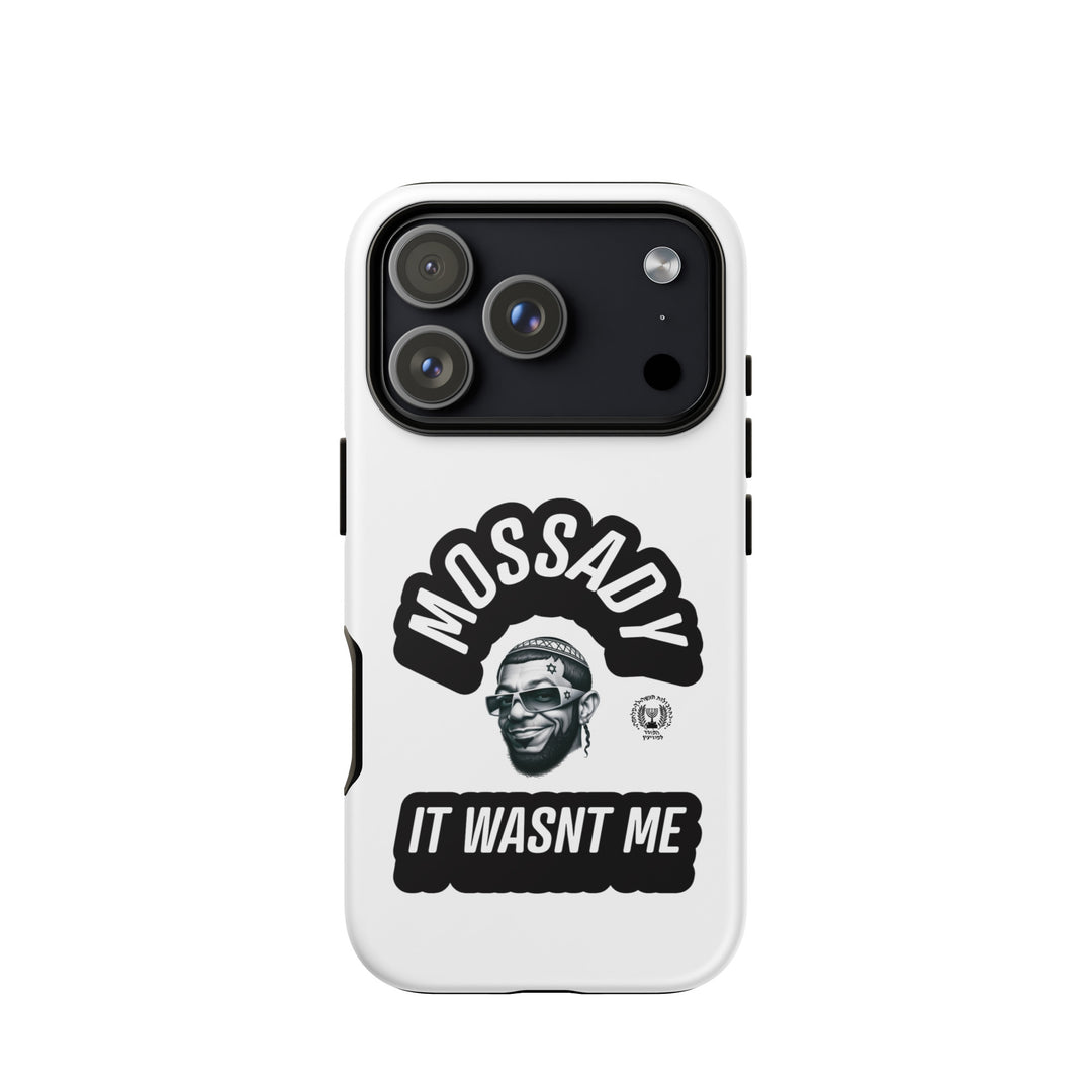 Mossady Jewish pride tough phone case for iPhone 18 Pro, matte finish - front view