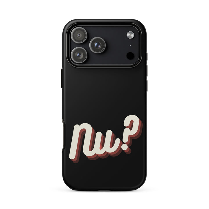 Nu Jewish pride tough phone case for iPhone 18 Pro Max, matte finish - front view
