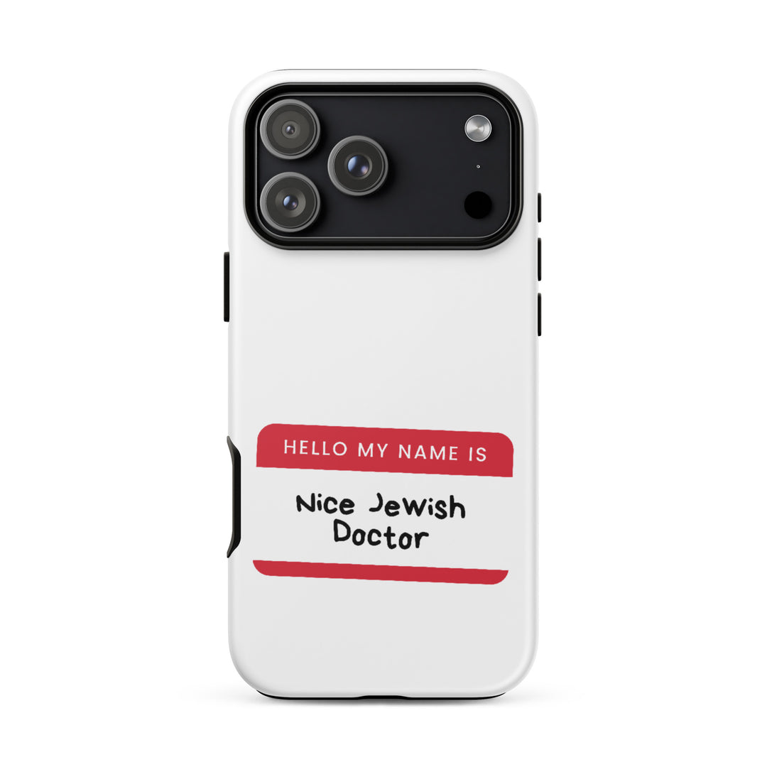 Nice Jewish Doctor Jewish pride tough phone case for iPhone 18 Pro Max, matte finish - front view