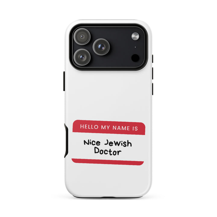 Nice Jewish Doctor Jewish pride tough phone case for iPhone 18 Pro Max, matte finish - front view