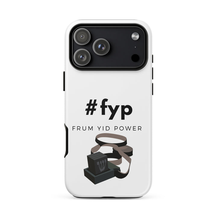 Frum Yid Power Jewish pride tough phone case for iPhone 18 Pro Max, matte finish - front view