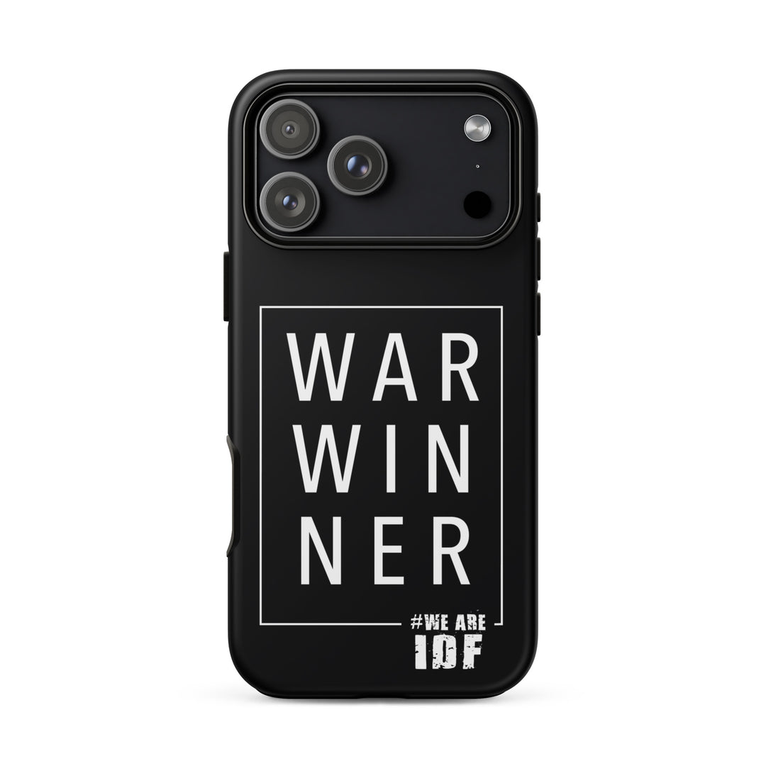 Israel War Winner Jewish pride tough phone case for iPhone 18 Pro Max, matte finish - front view